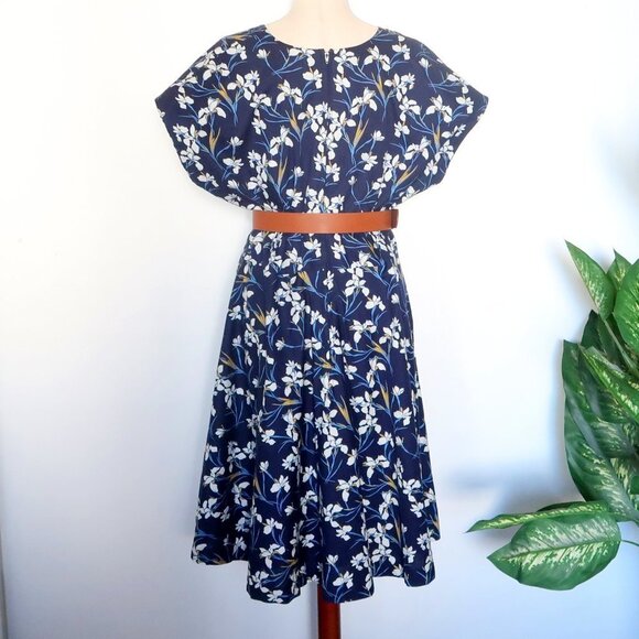 Floral Blue Midi Dress - Picture 10 of 16